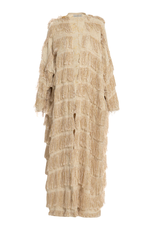 Tilal Cotton Fringes Coat