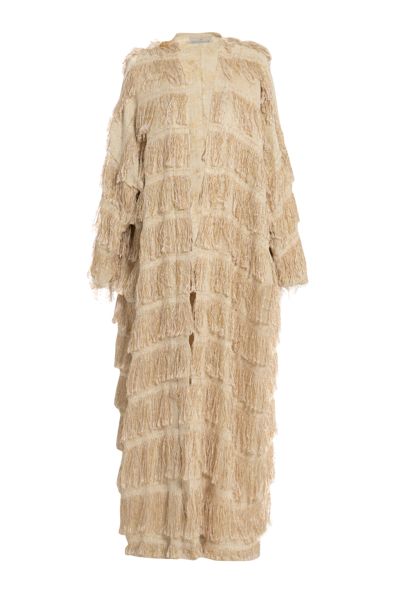 Tilal Cotton Fringes Coat