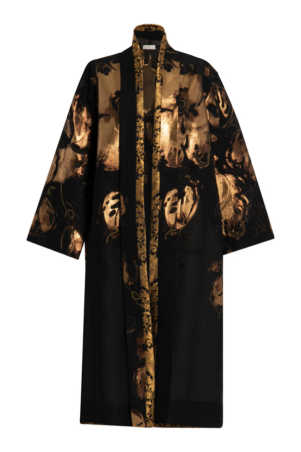 Fay Tulle Black and Gold Coat
