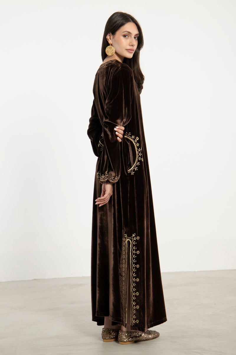 Hayat Velvet Kaftan