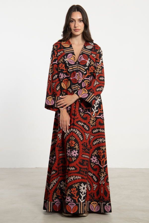 Joumana Cotton Ottoman Dress