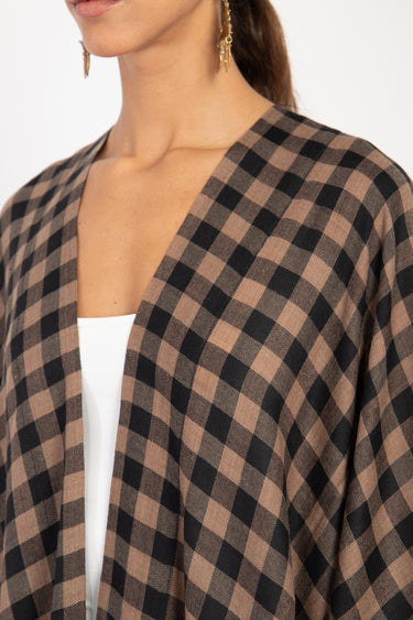 Foulard Wool Checks Abaya