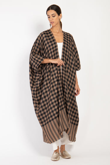 Foulard Wool Checks Abaya