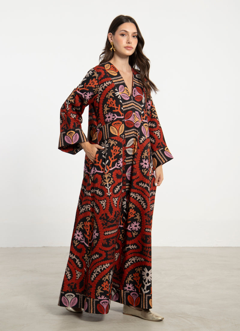 Joumana Cotton Ottoman Dress