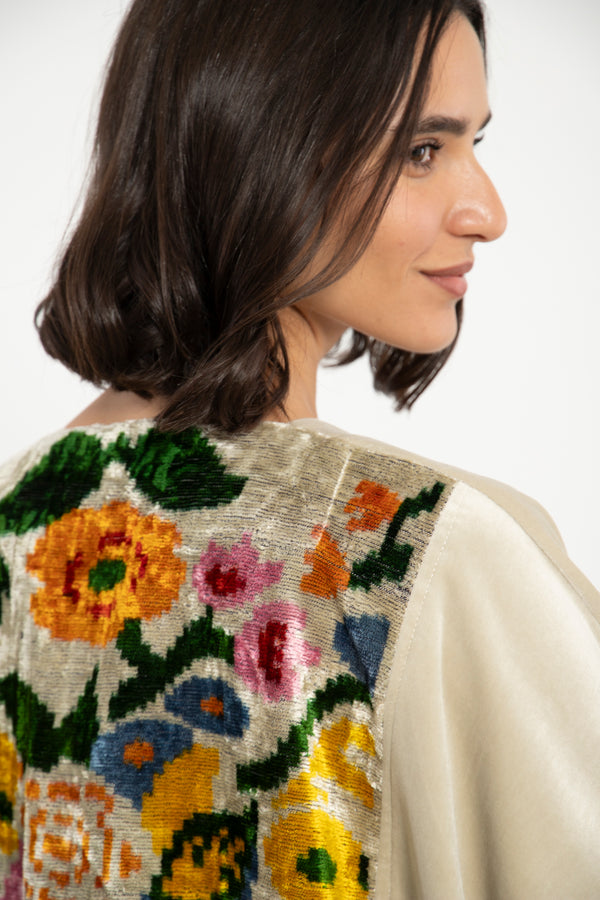 Kim Velvet Floral Abaya