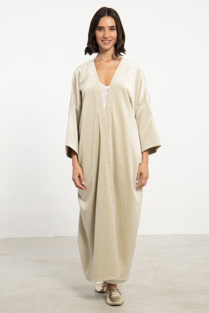 Kim Velvet Floral Abaya