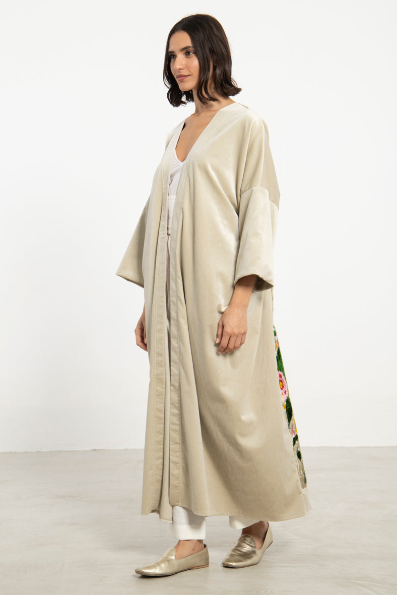 Kim Velvet Floral Abaya