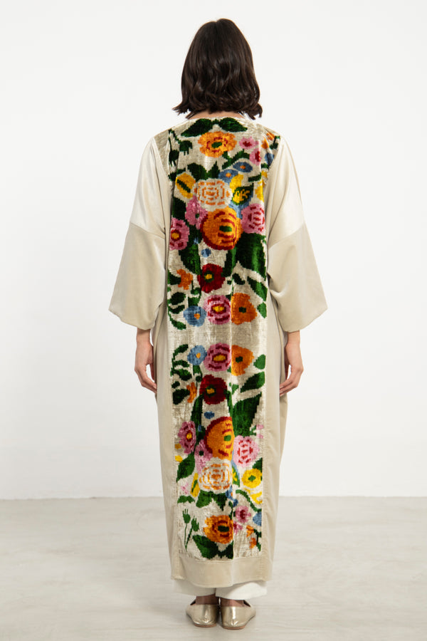 Kim Velvet Floral Abaya