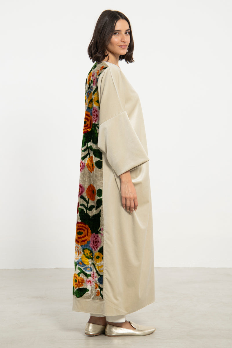 Kim Velvet Floral Abaya