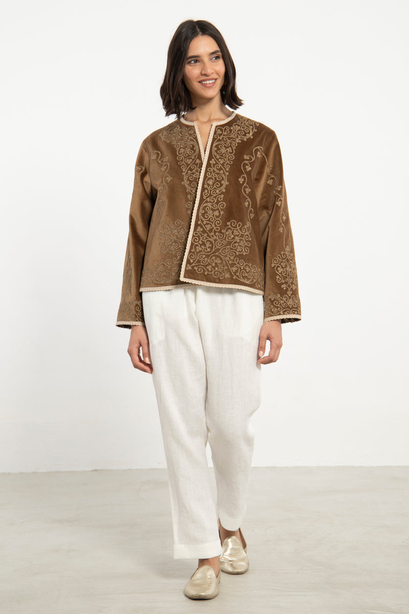 Ottoman Velvet Embroidered Jacket
