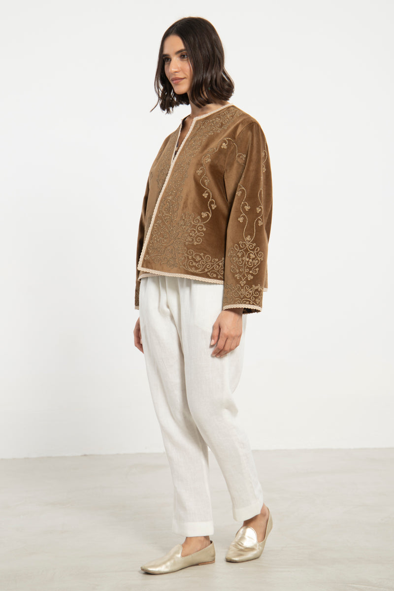 Ottoman Velvet Embroidered Jacket