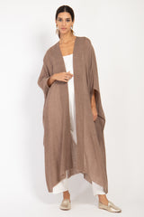 Foulard Wool Brown Abaya