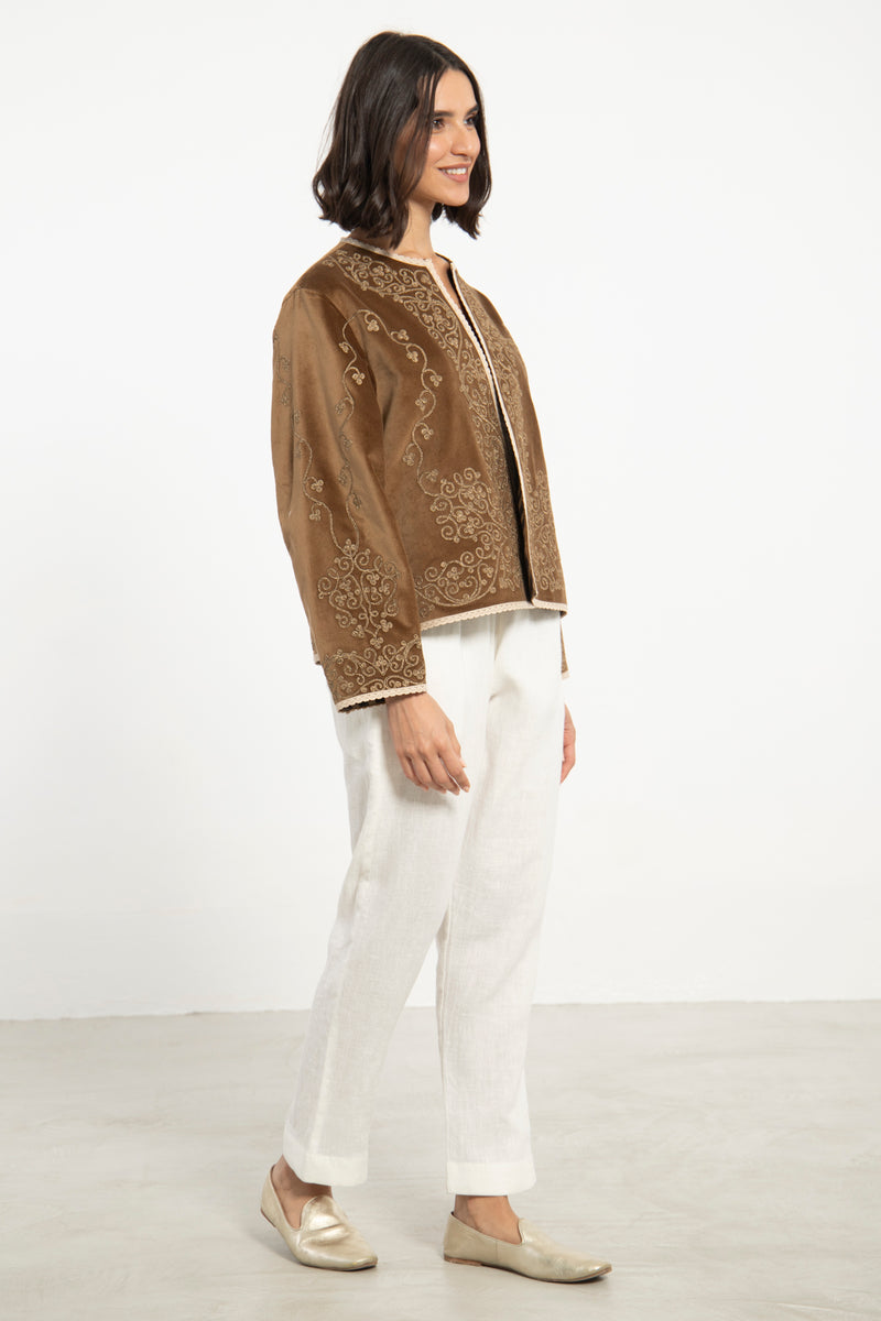 Ottoman Velvet Embroidered Jacket