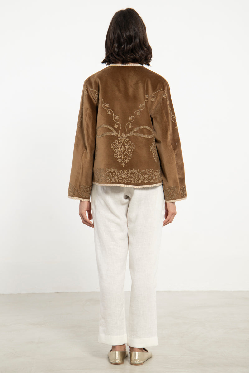 Ottoman Velvet Embroidered Jacket