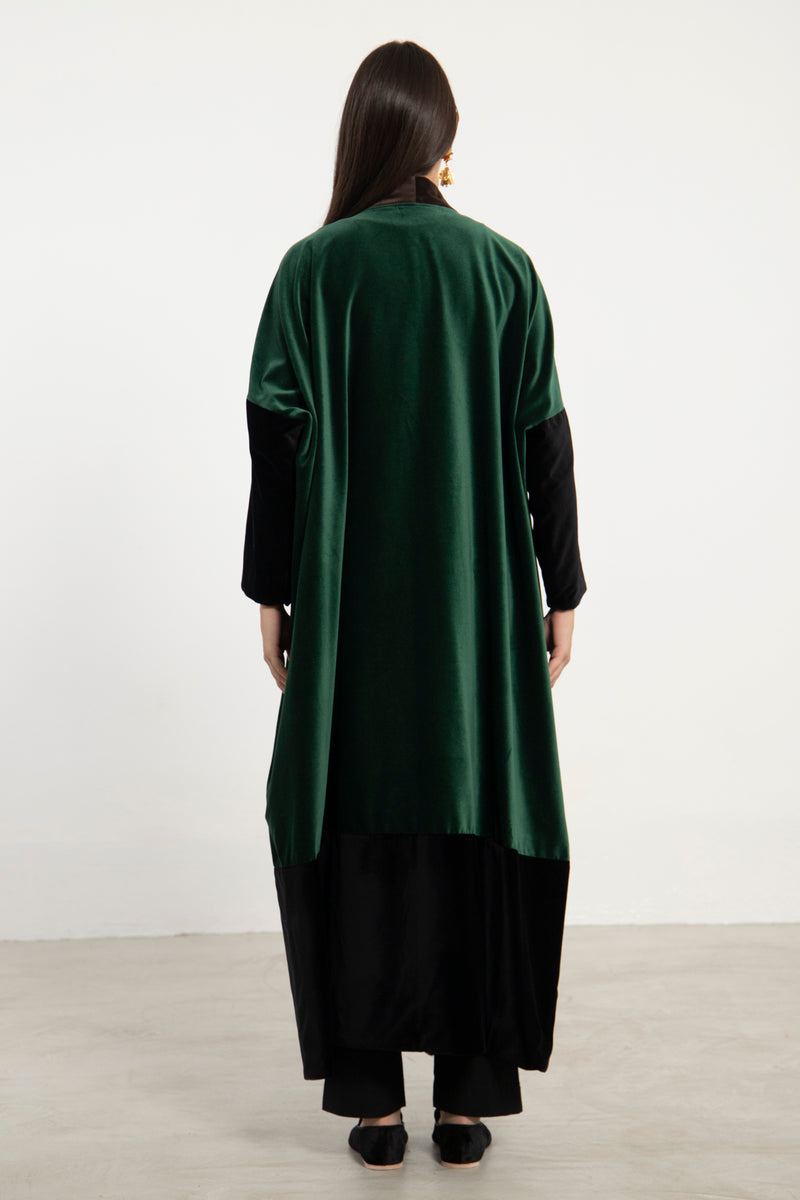Sherif Velvet Three Tones Abaya