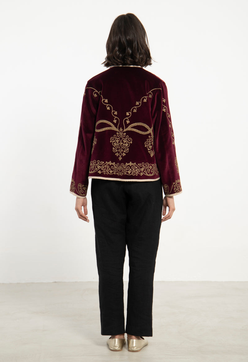 Ottoman Velvet Embroidered Jacket
