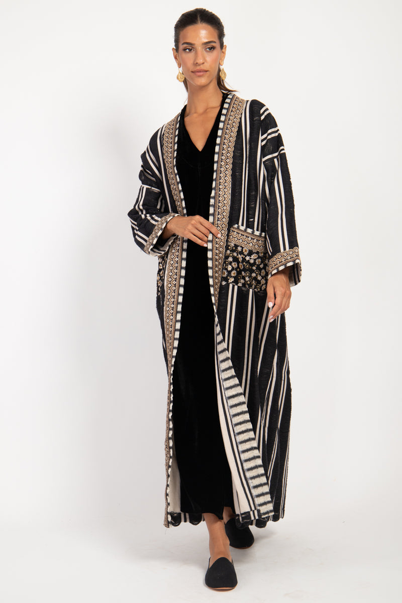 Fida Cotton Black Coat