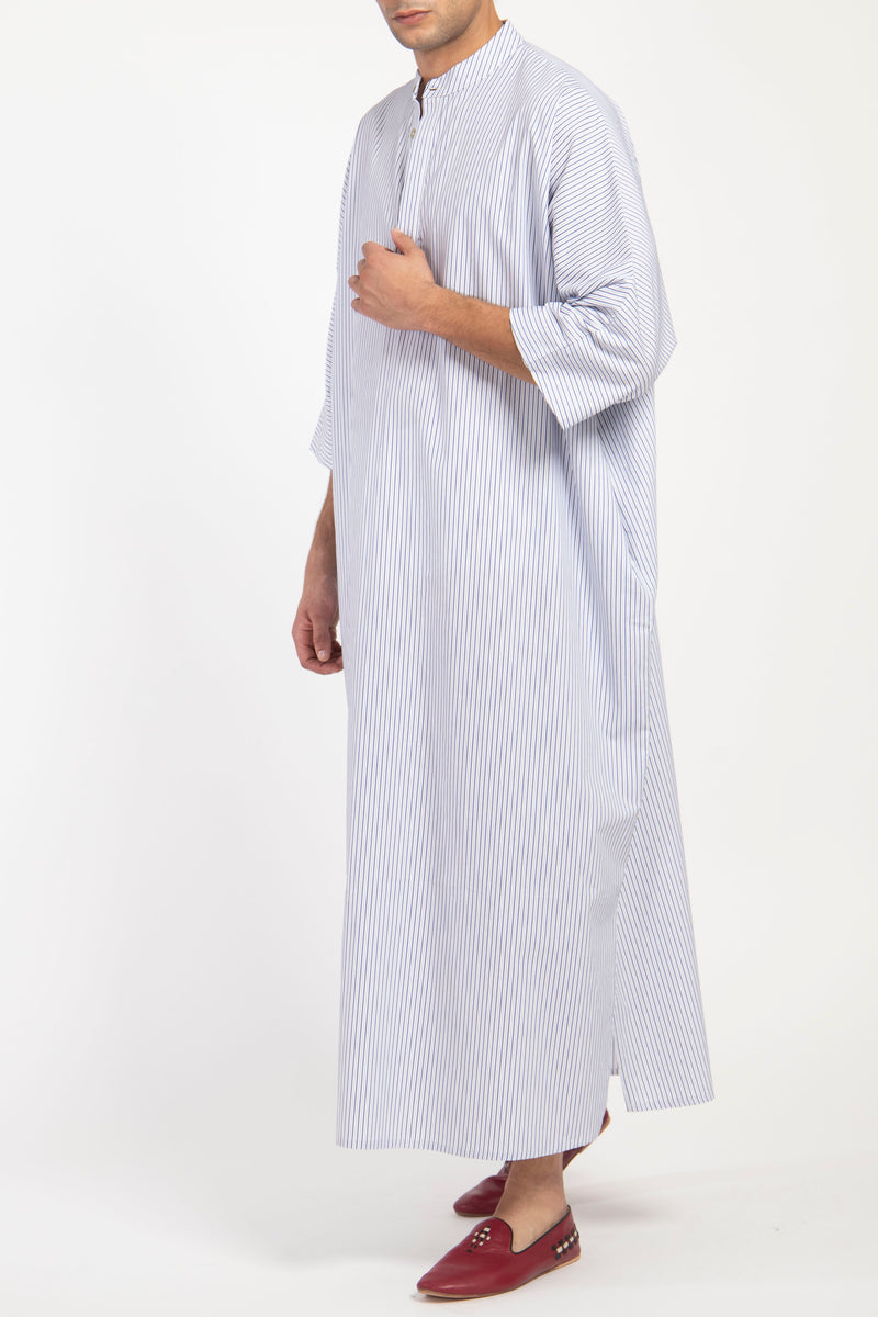 Frankie Cotton Poplin Striped Jellaba