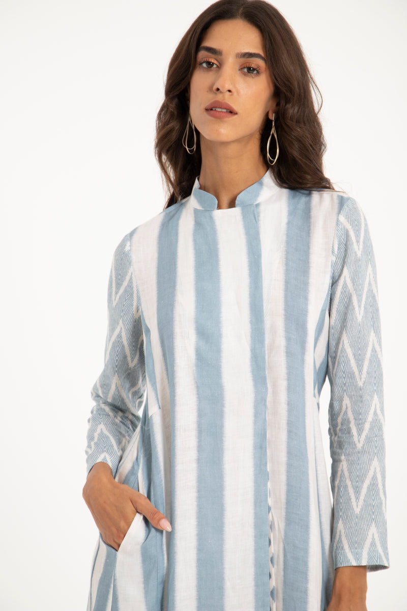 Dana Linen Striped Dress
