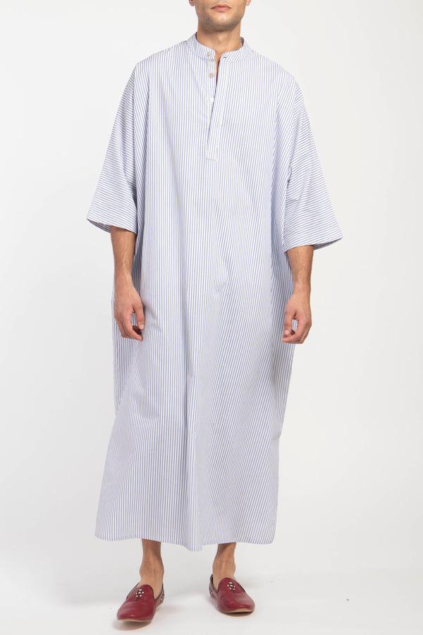 Frankie Cotton Poplin Striped Jellaba