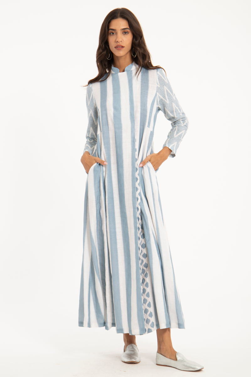 Dana Linen Striped Dress
