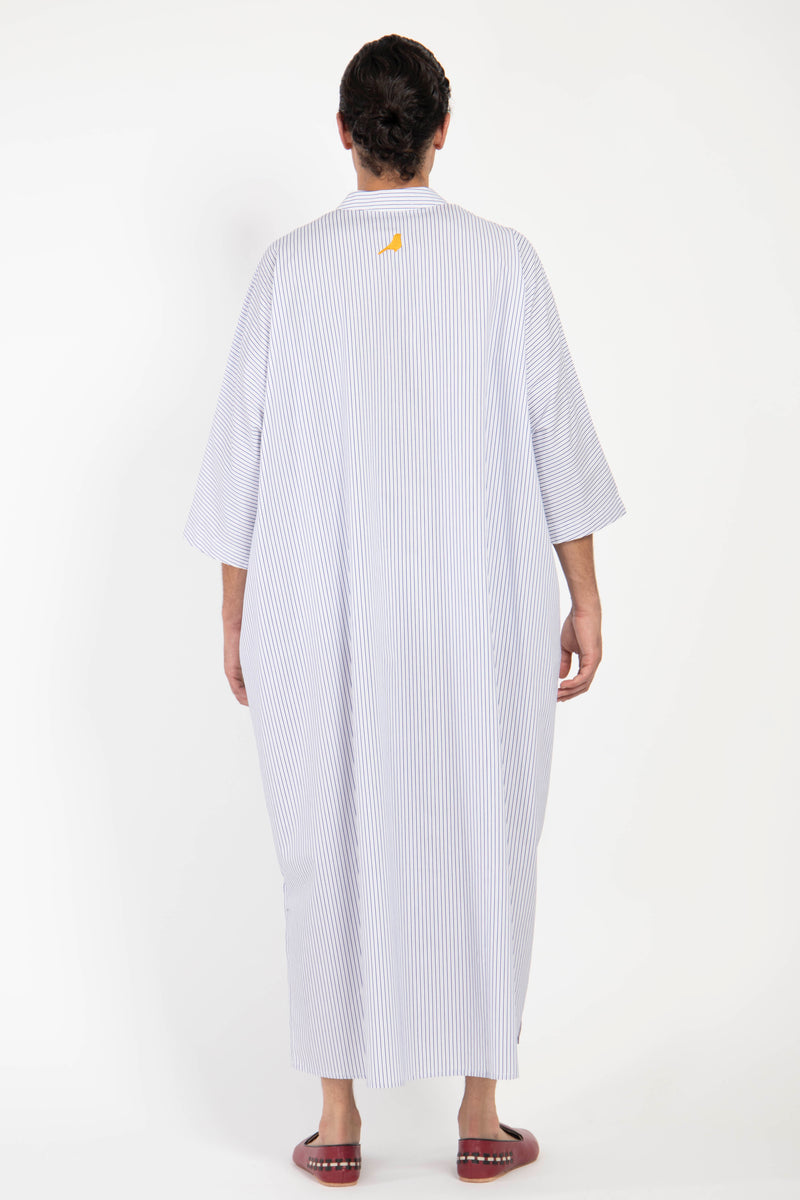 Frankie Cotton Poplin Striped Jellaba