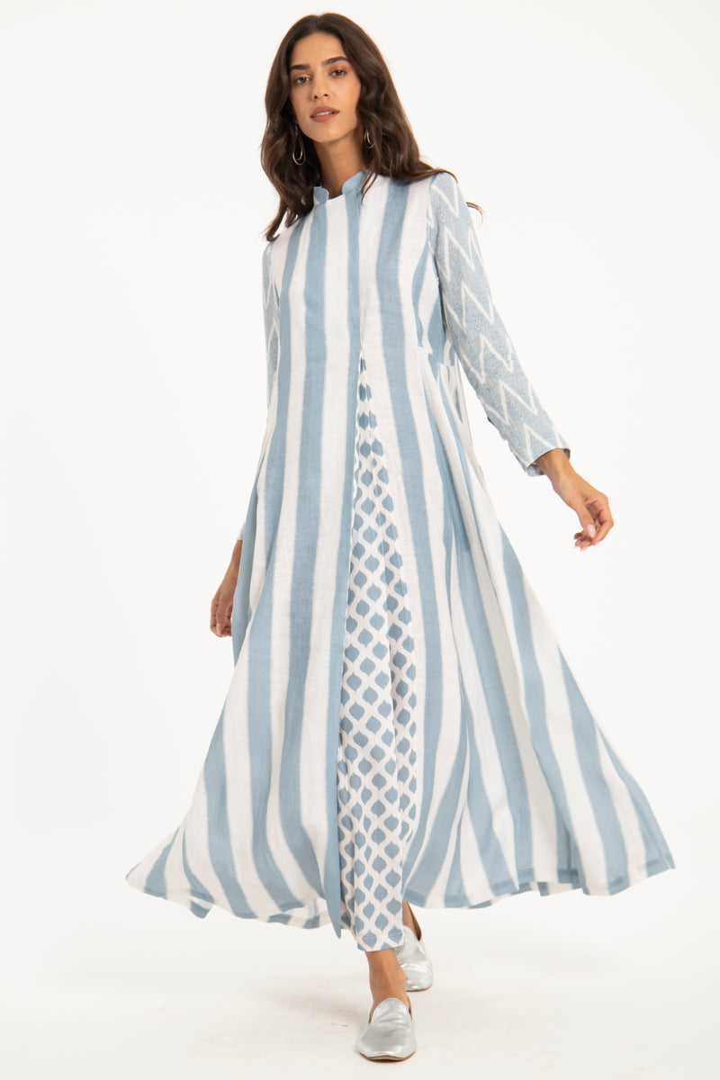 Dana Linen Striped Dress