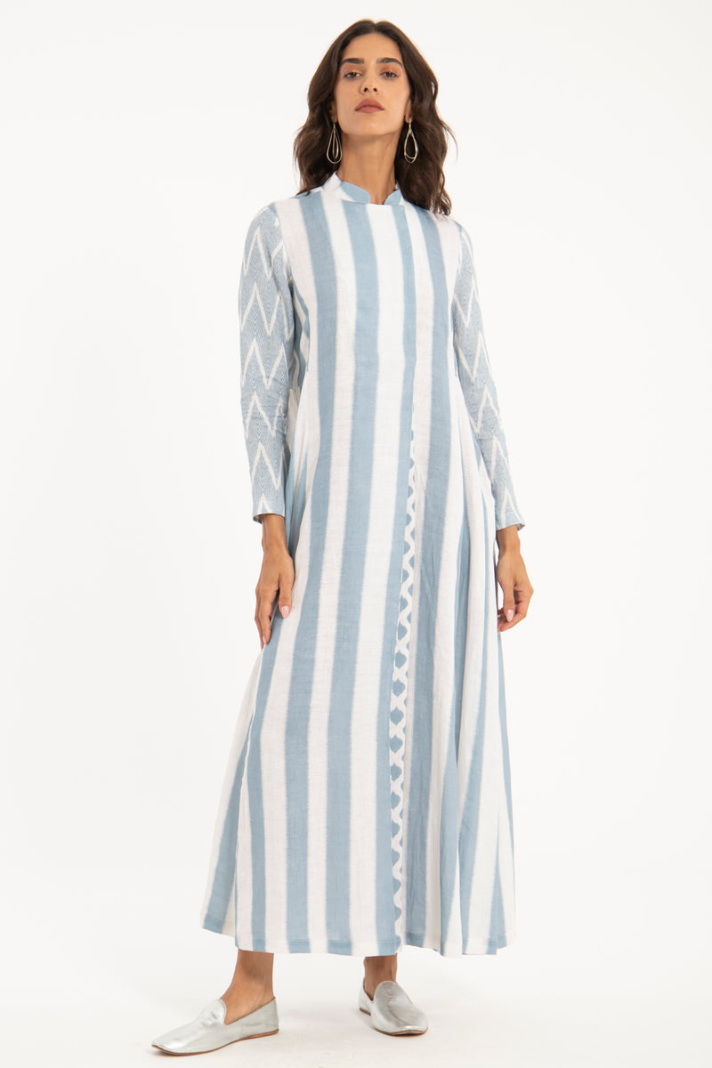 Dana Linen Striped Dress