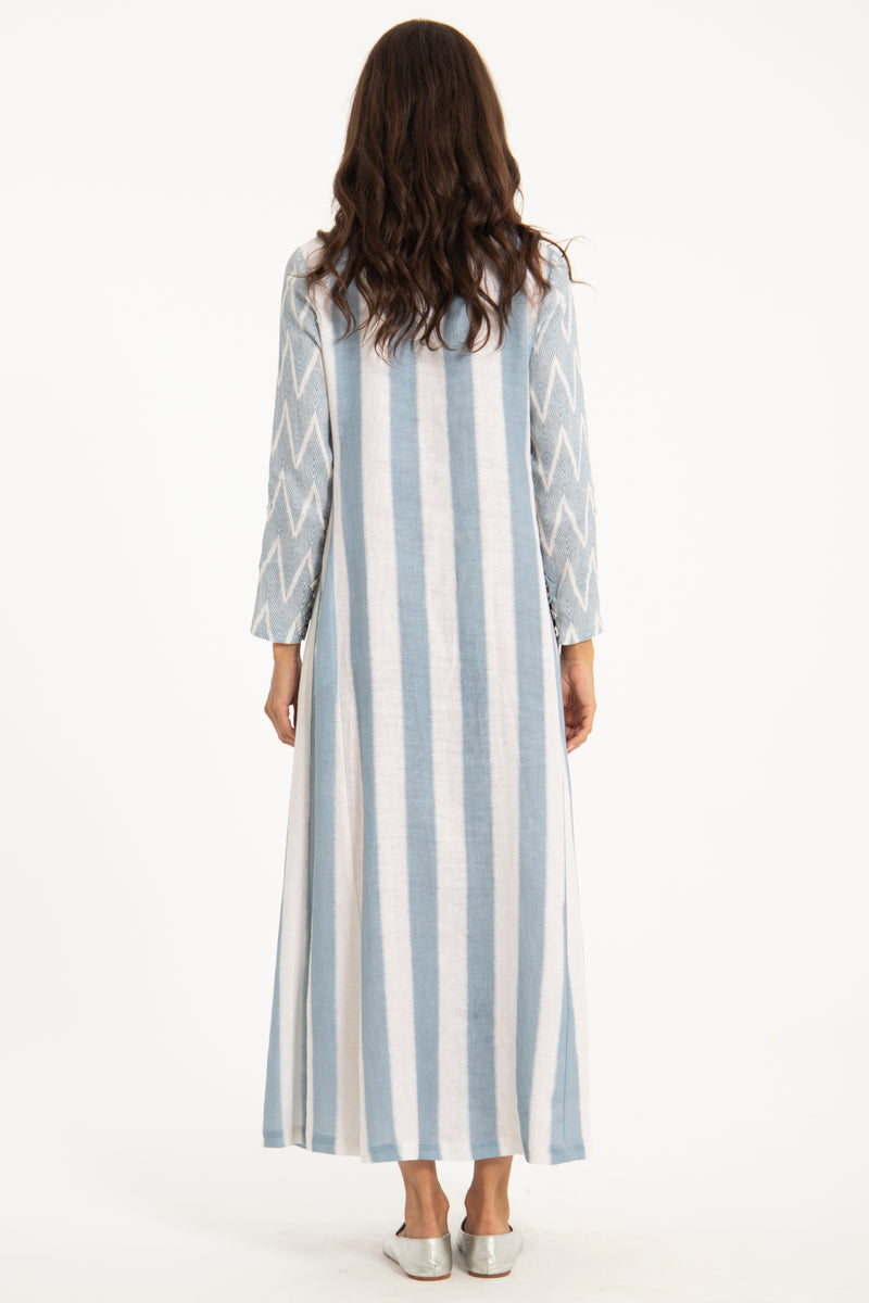 Dana Linen Striped Dress