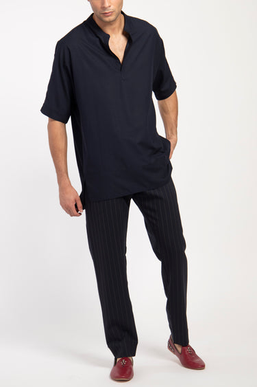 Fez Cotton Dark Navy T-Shirt