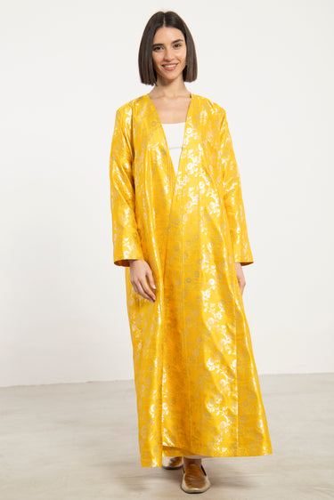 Malaki Silk Yellow Coat