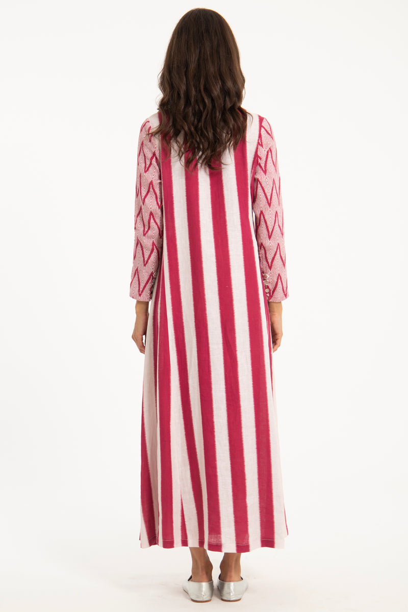 Dana Linen Striped Dress