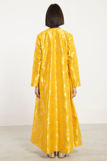Malaki Silk Yellow Coat