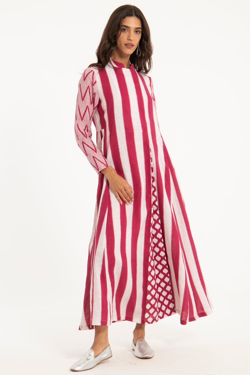 Dana Linen Striped Dress