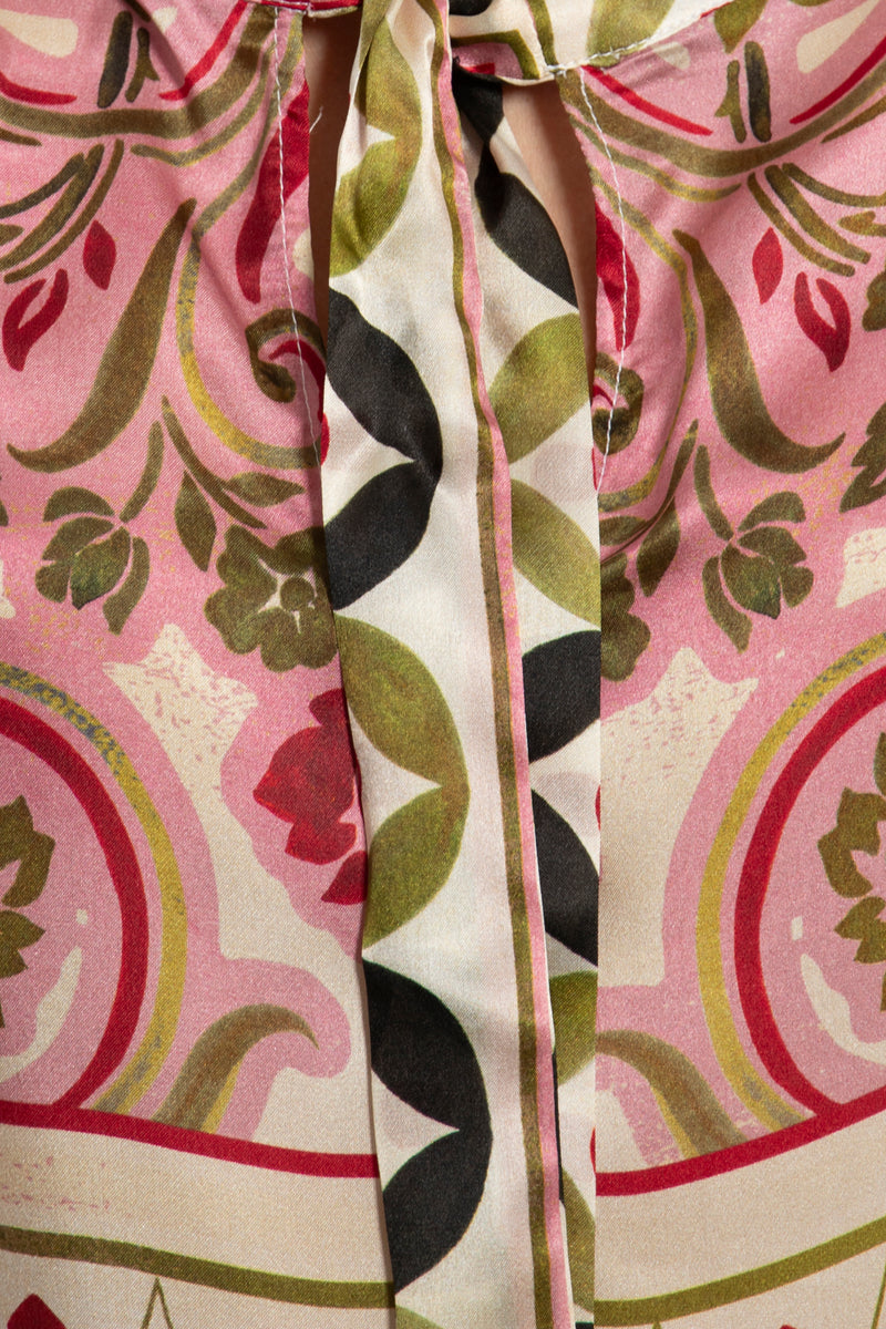 Fay Silk Multicolor Kaftan