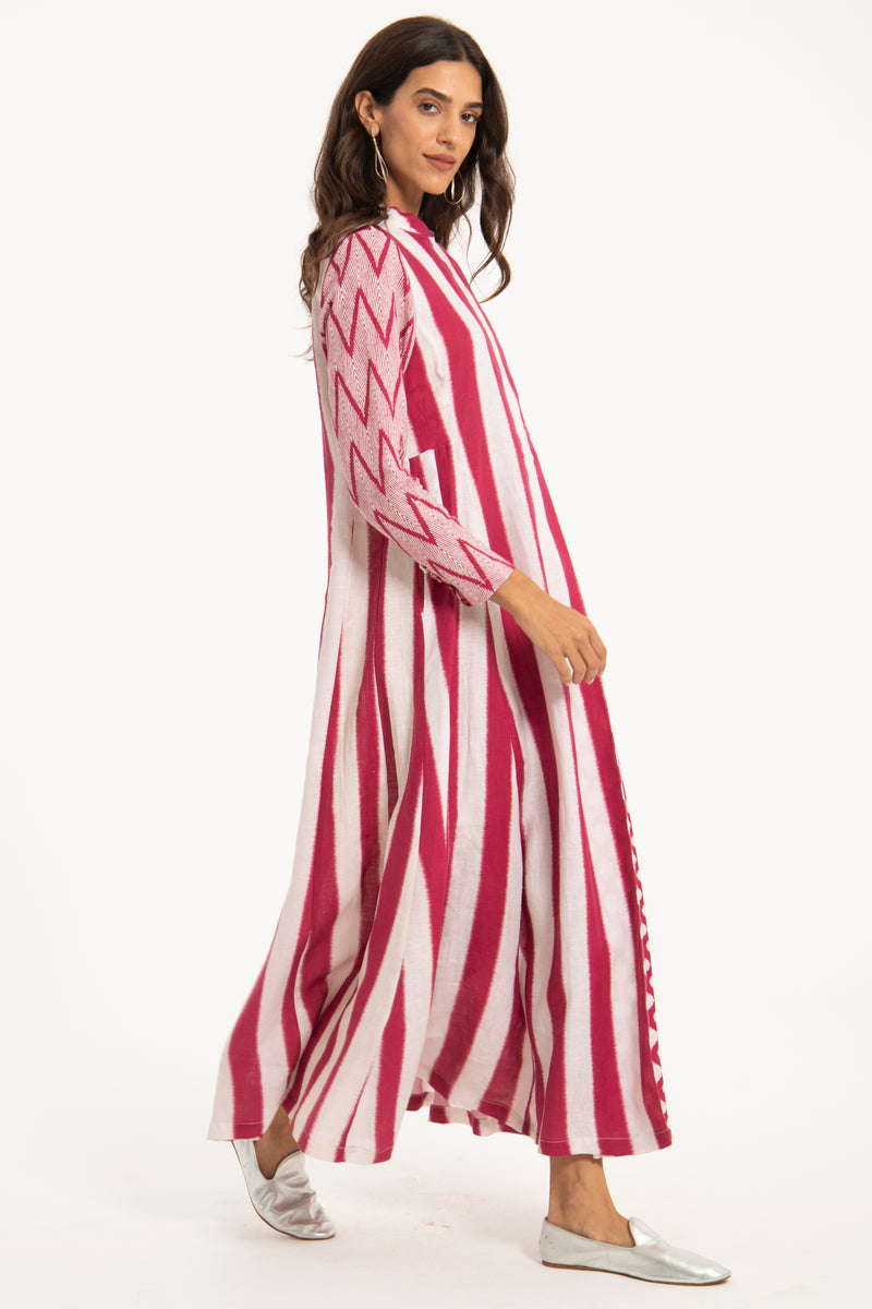 Dana Linen Striped Dress