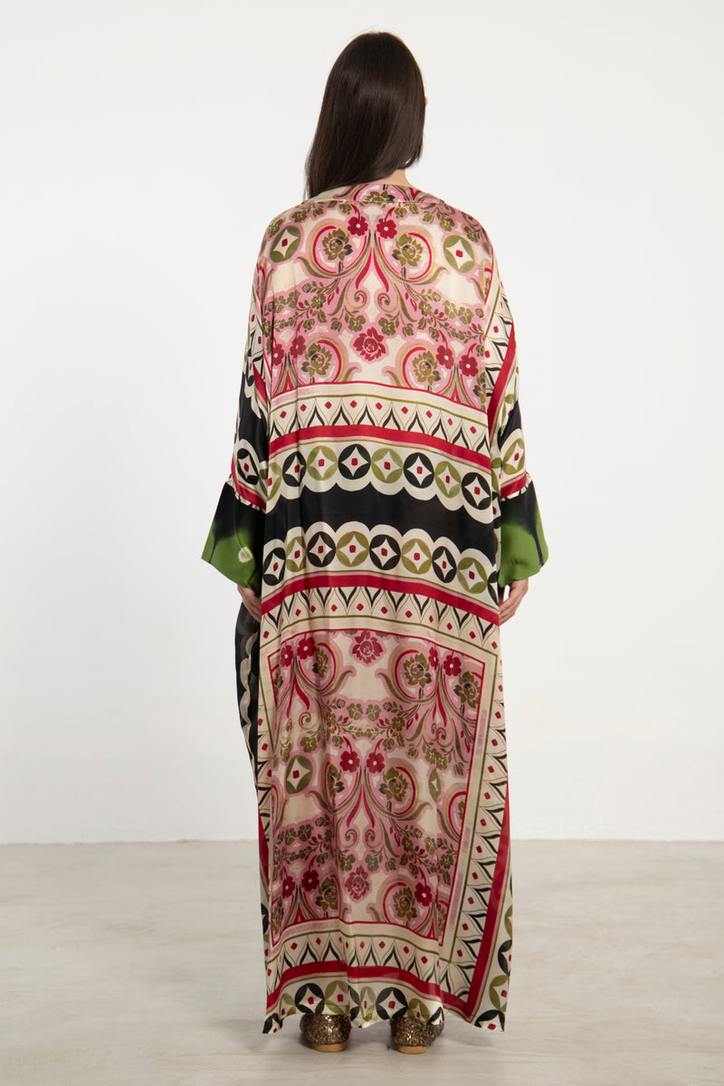 Fay Silk Multicolor Kaftan