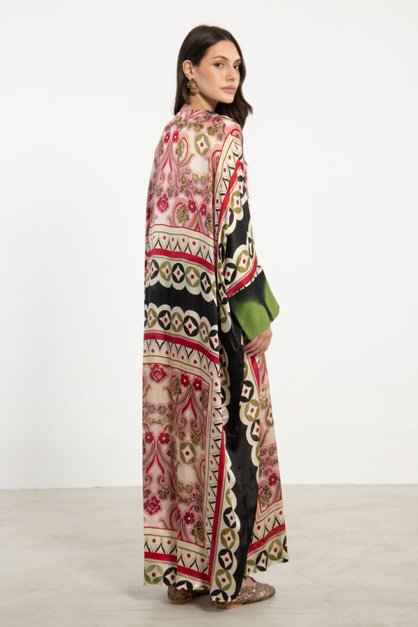 Fay Silk Multicolor Kaftan