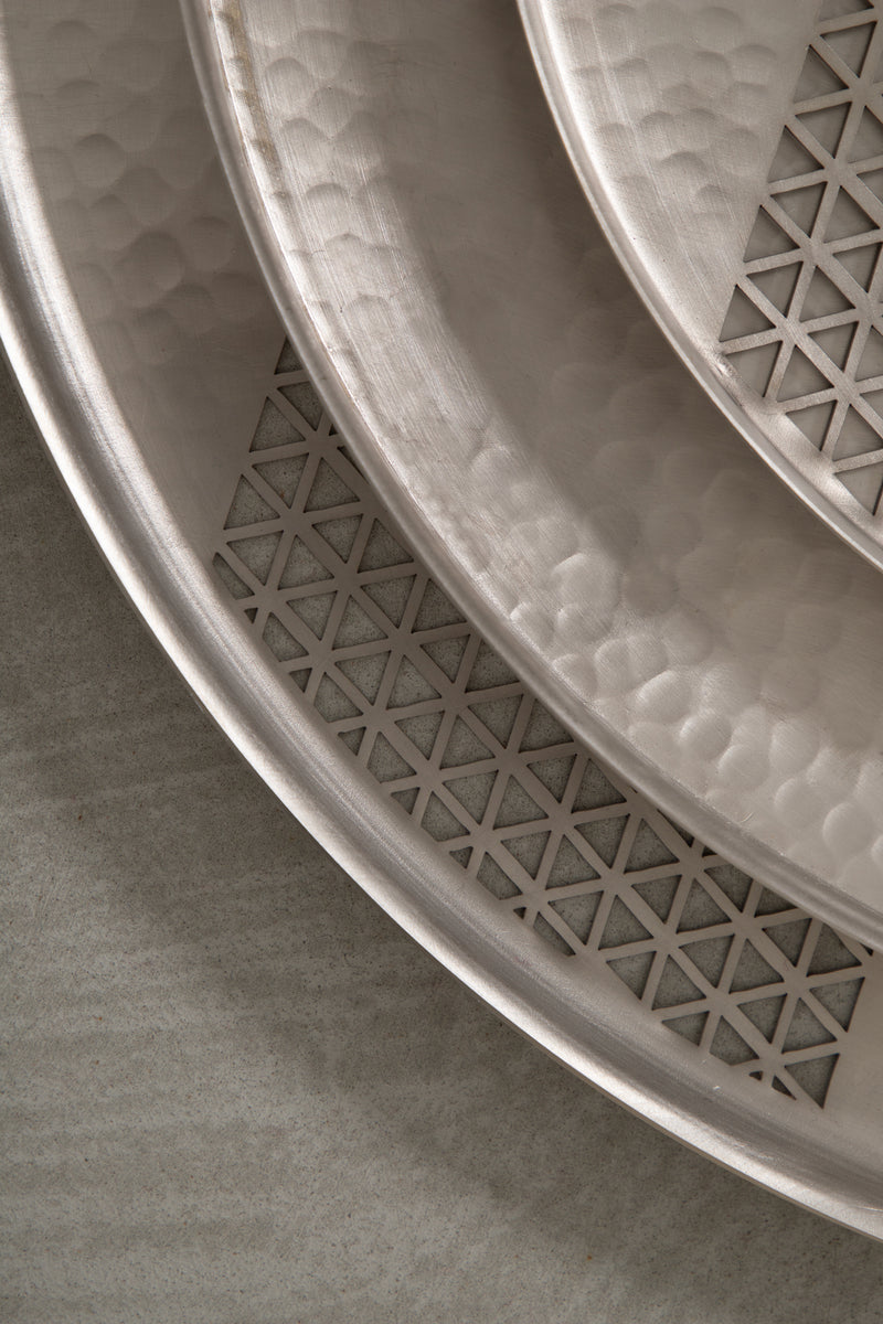 Arabesque Round Trays Trio Set