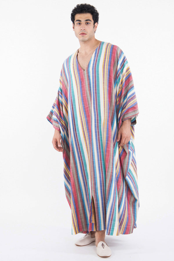 Fahed Cotton Striped Multicolor Jellaba