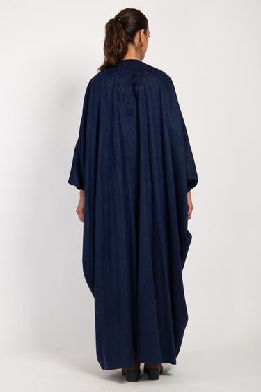 Cashmere Navy Blue Abaya