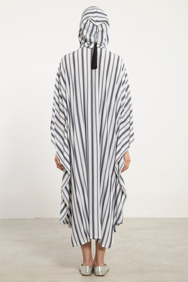 Badiya Cotton Striped Blue Jellaba