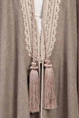 Loro Piana Cashmere Sand Abaya