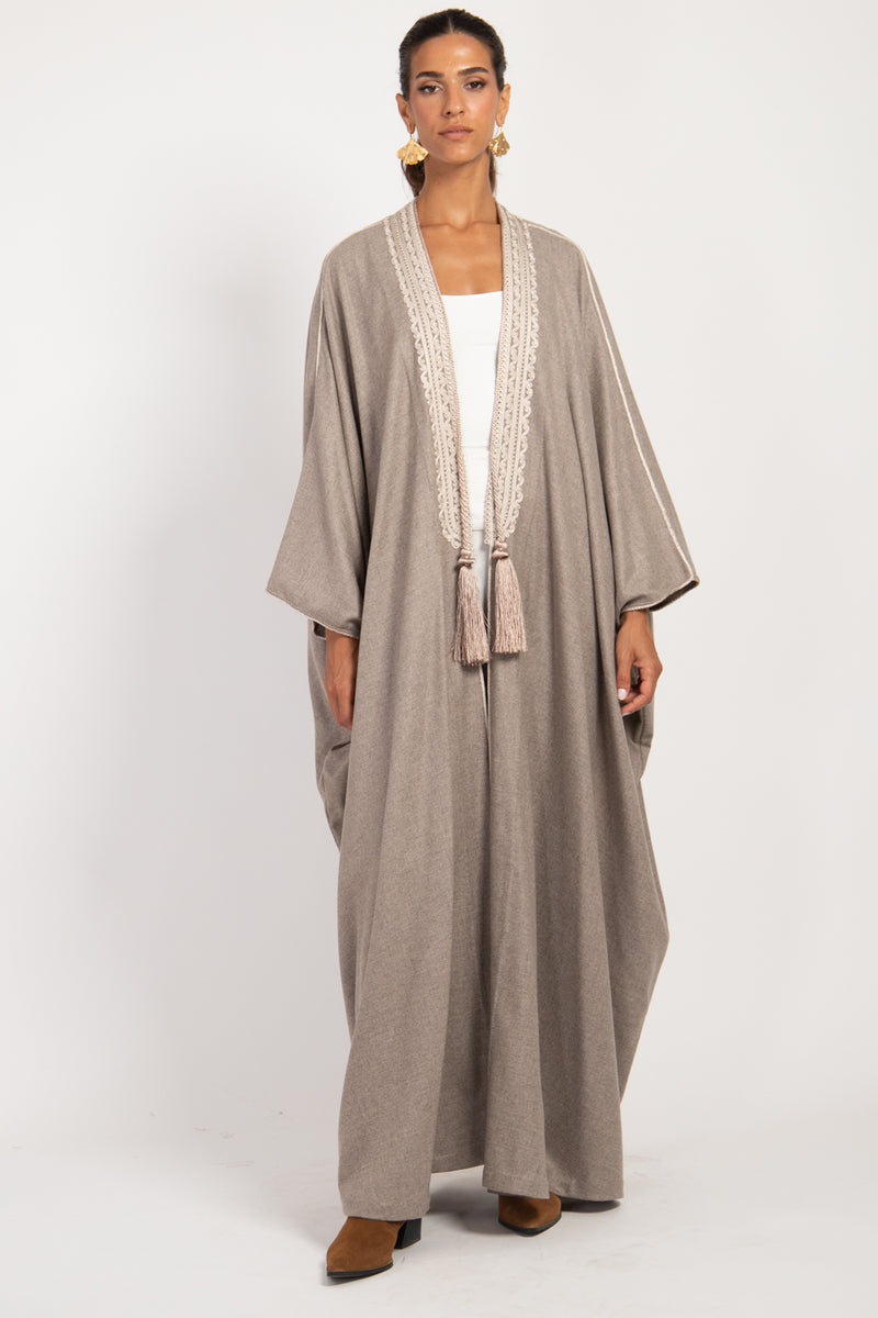 Loro Piana Cashmere Sand Abaya