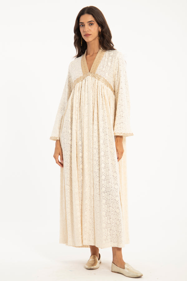 Aliaa Silk Georgette Embroidered Dress