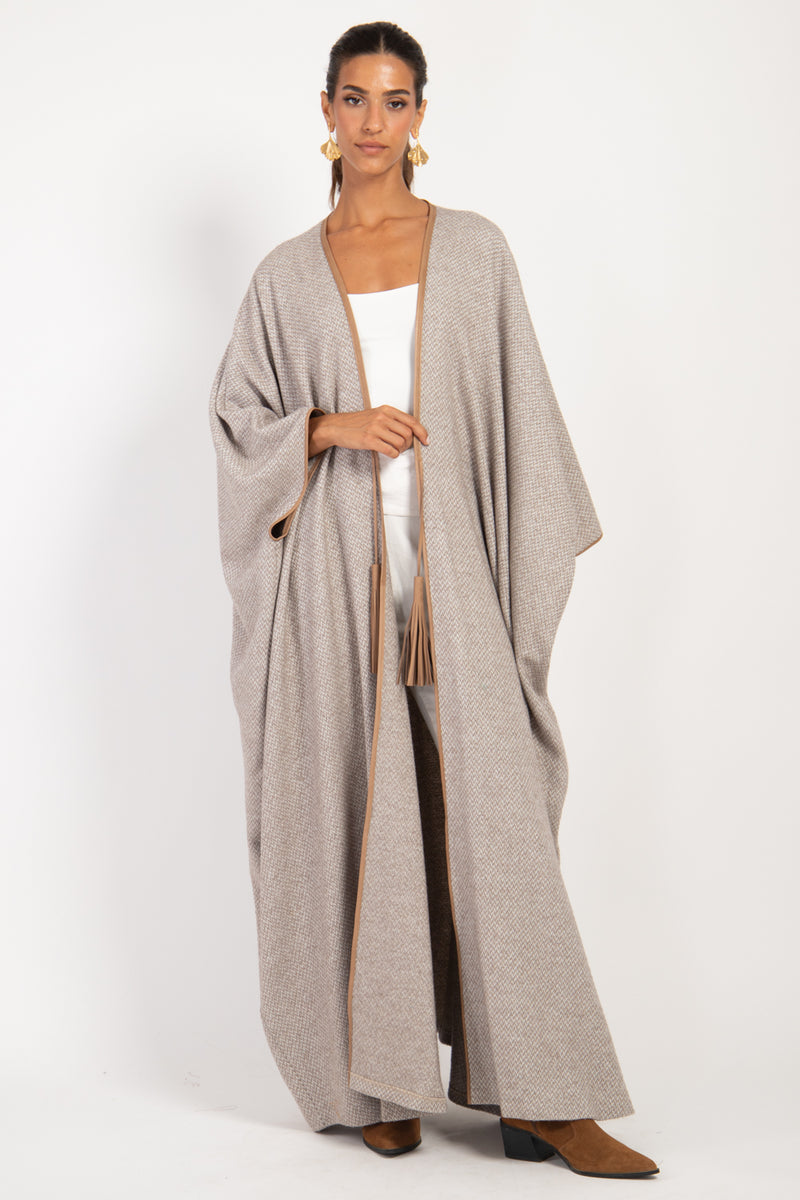 Loro Piana Alpaca Wool Beige Abaya