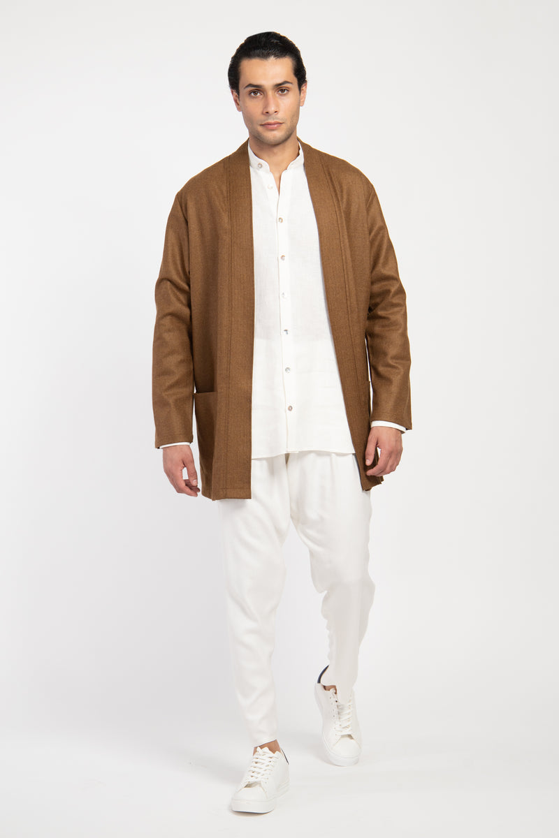 Khaled Loro Piana Wool & Cashmere Camel Jacket