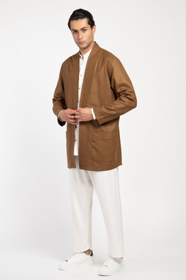 Khaled Loro Piana Wool & Cashmere Camel Jacket