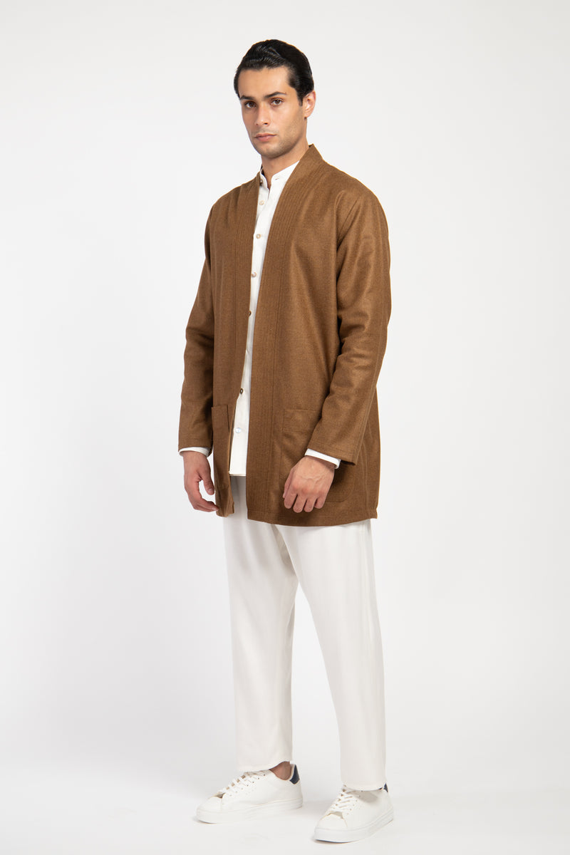 Khaled Loro Piana Wool & Cashmere Camel Jacket