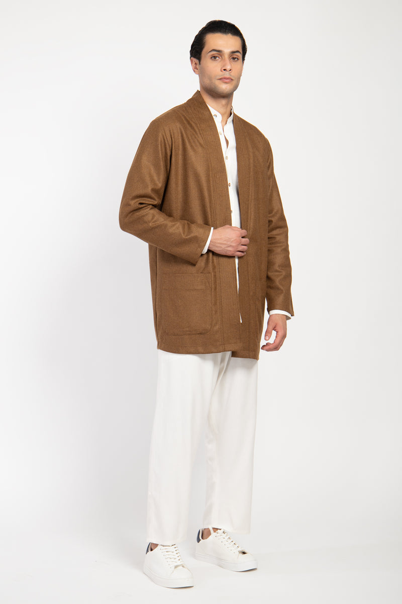 Khaled Loro Piana Wool & Cashmere Camel Jacket